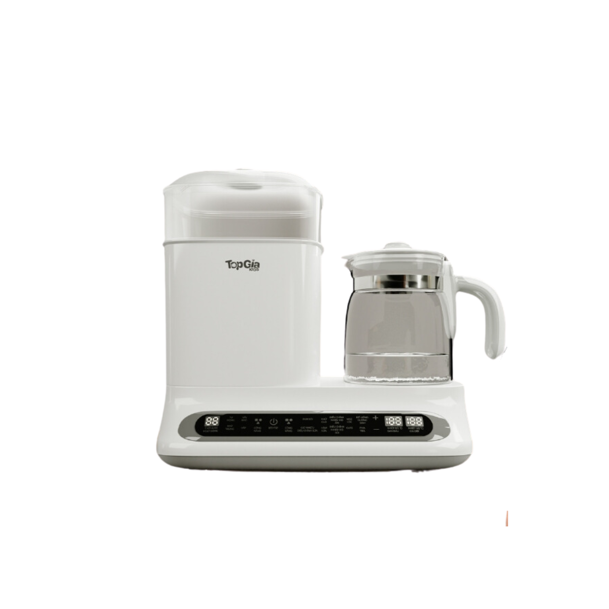 Máy hâm sữa tiệt trùng sấy khô hơi nước TopGiaKids X9P, máy đa năng 9 trong 1 thông minh tiện lợI